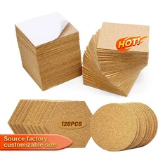 จานรองแก้วไม้ก๊อกธรรมชาติ